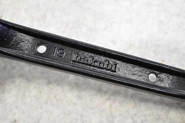 未使用■hakubi 　ハクビ 両口 ラチェット レンチ 17×19 日本製 工具　シノ曲り_画像5
