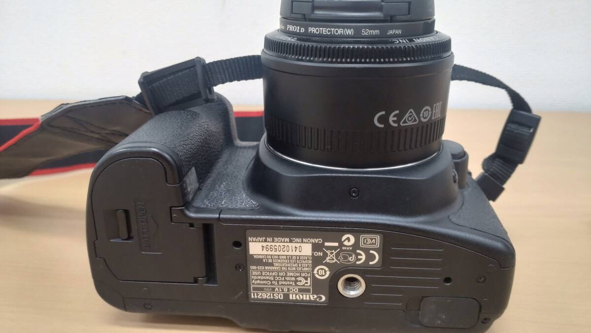 #9850 Canon キヤノン EOS 50D EF 50mm 1:1.8 Ⅱ デジタルカメラ レンズ 動作未確認 ジャンク_画像4