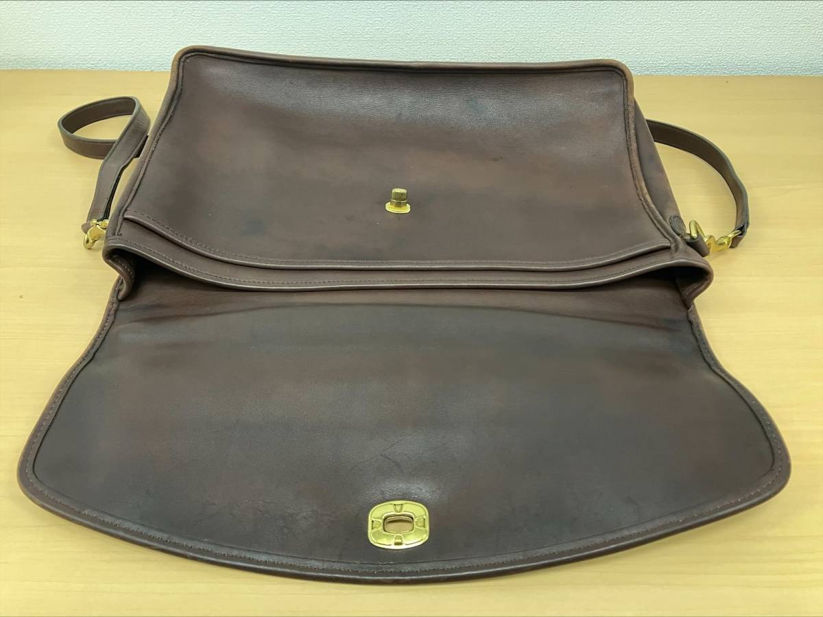 #9444 オールドコーチ COACH グラブタンレザー 5265 ブリーフケース ビジネスバック ショルダーバック アメリカ製 USA 2way レア 希少_画像7