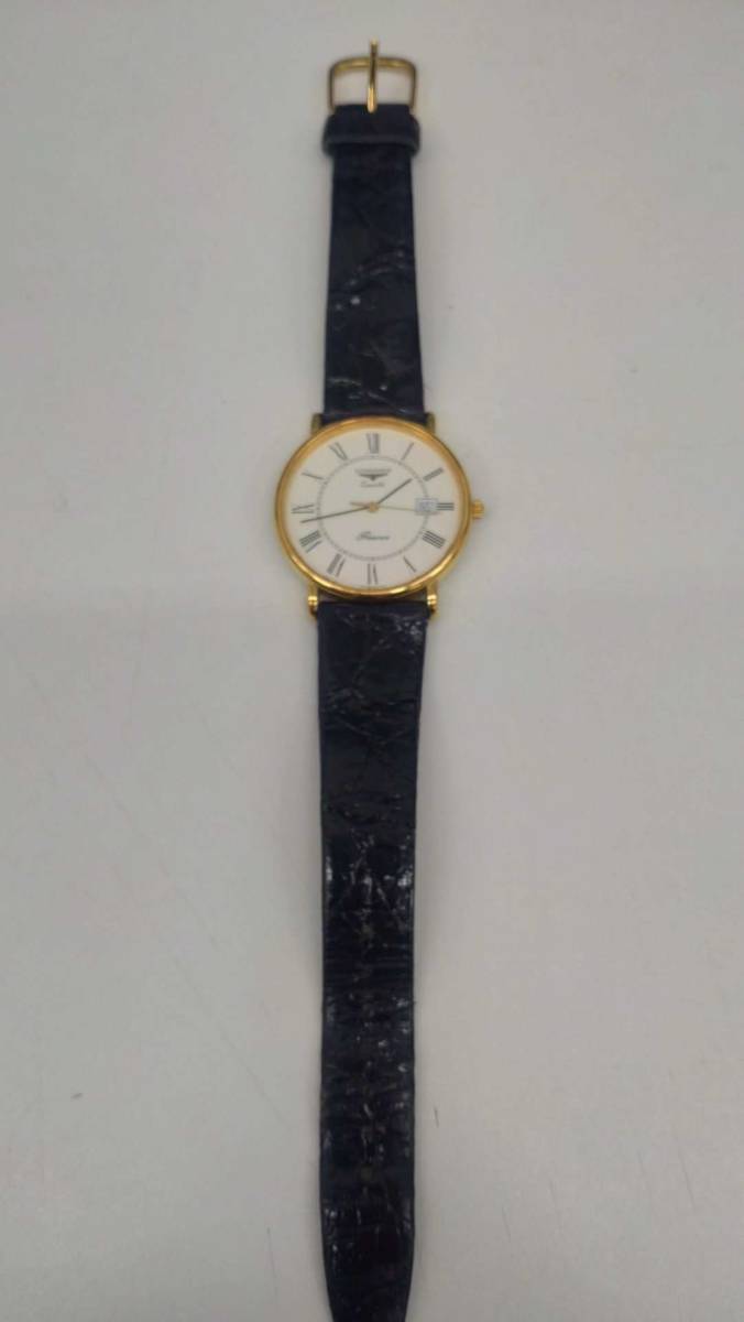 #10035 LONGINES Presence プレザンス メンズ 腕時計 クォーツ 不動品 ベルト社外_画像1