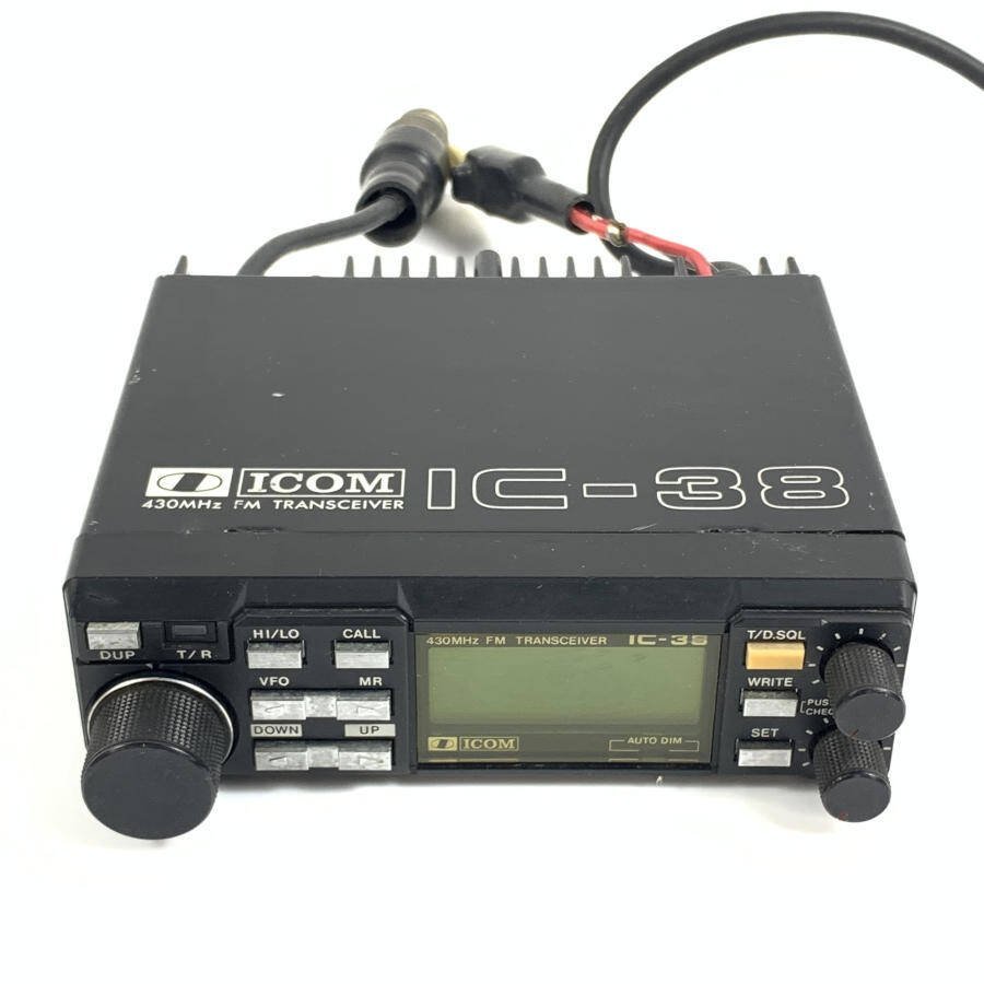 ICOM IC-38 アイコム 430MHz FM トランシーバー　マイク/N-M変換コネクター付き◇現状品_画像6