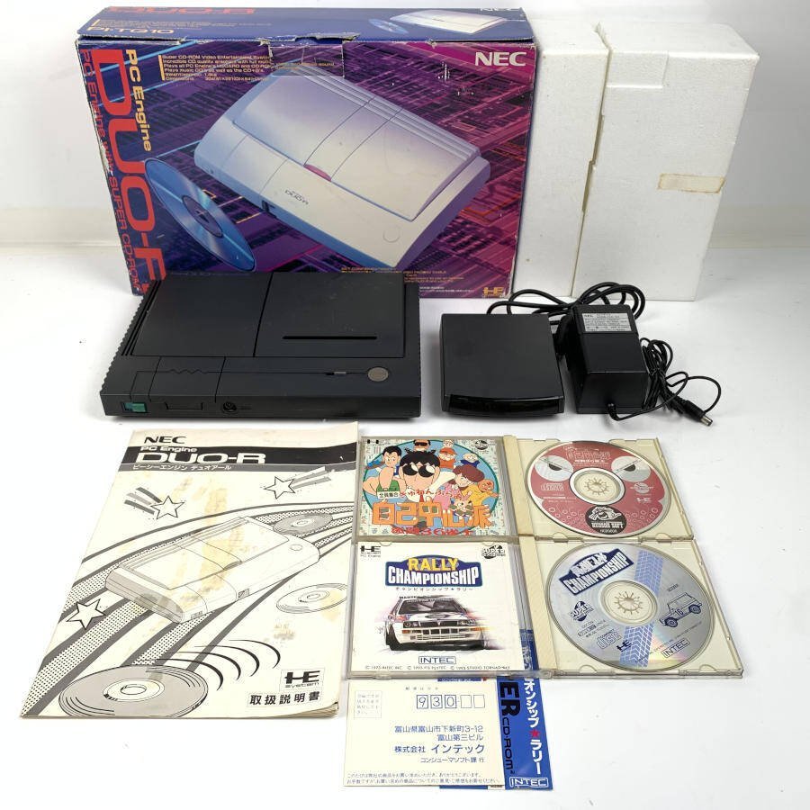 NEC PI-TG8 PCE PCエンジン DUO ゲーム機本体 一式セット＊ジャンク品