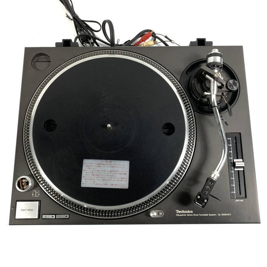 Technics SL-1200MK3 テクニクス DJ レコードプレーヤー 　カートリッジ:SHURE SC35C装着★現状品_画像1