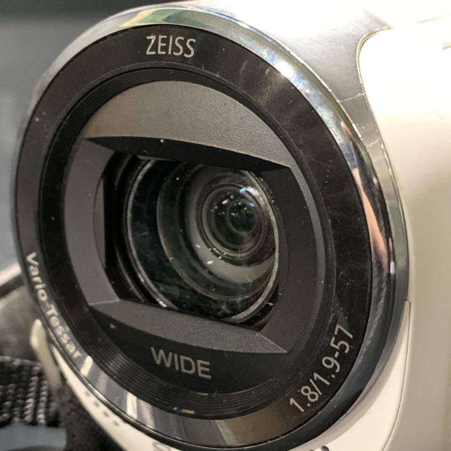 SONY HDR-CX470 ソニー デジタルビデオカメラ 本体レンズ:ZEISS Vario-Tessar/1:1.8/1.9-57mm　バッテリー付き●現状品_画像7