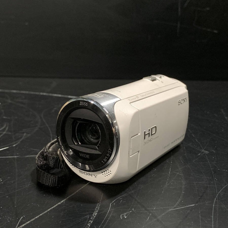 SONY HDR-CX470 ソニー デジタルビデオカメラ 本体レンズ:ZEISS Vario-Tessar/1:1.8/1.9-57mm　バッテリー付き●現状品_画像2