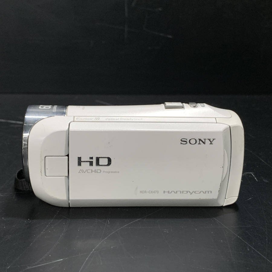 SONY HDR-CX470 ソニー デジタルビデオカメラ 本体レンズ:ZEISS Vario-Tessar/1:1.8/1.9-57mm　バッテリー付き●現状品_画像3
