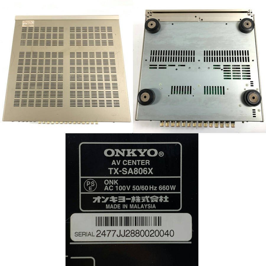 ONKYO オンキヨー TX-SA806X AVアンプ◆現状品_画像9