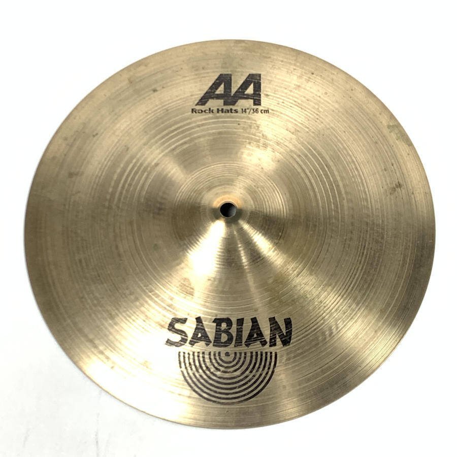 SABIAN セイビアン AA Rock Hats 14/36㎝ ハイハットシンバル(トップ) 14インチ★現状品【TB】_画像1