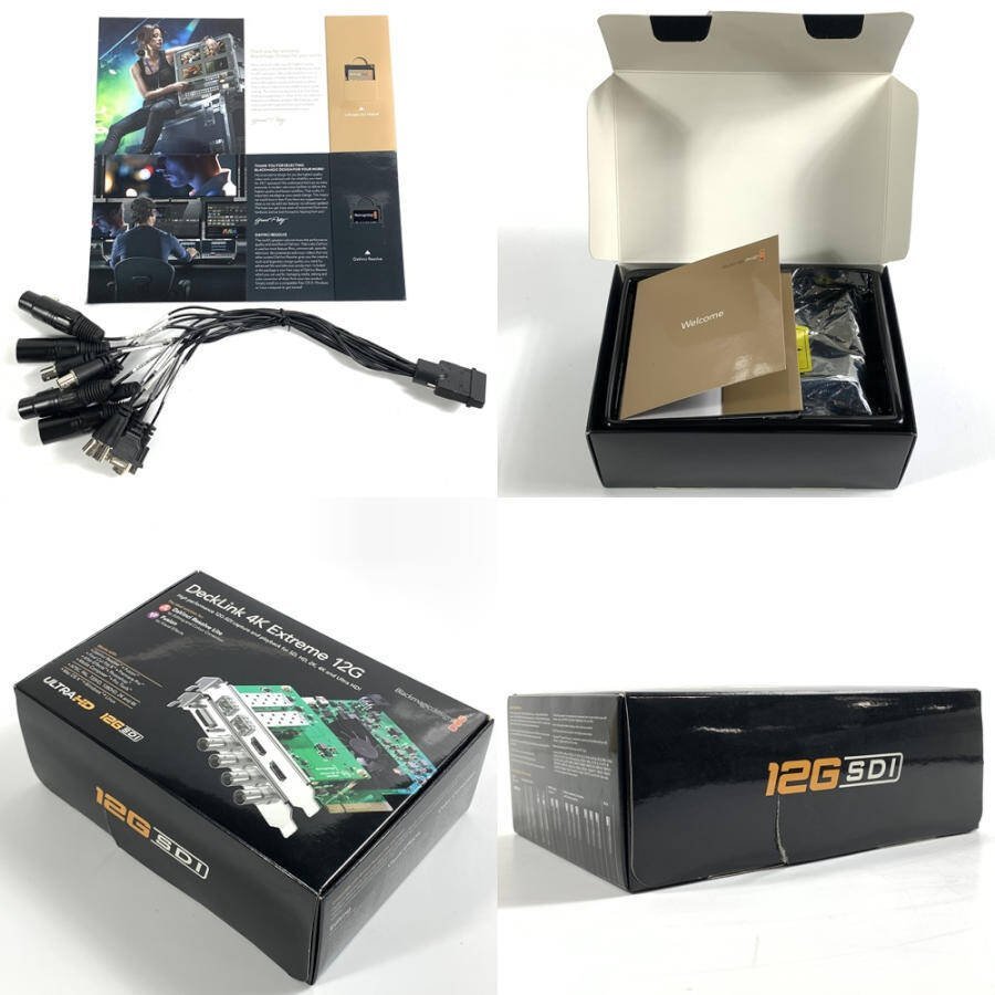 Blackmagic design ブラックマジックデザイン DeckLink 4K Extreme 12G キャプチャーカード ケーブル/SDカード/元箱付き■ジャンク品【TB】_画像10