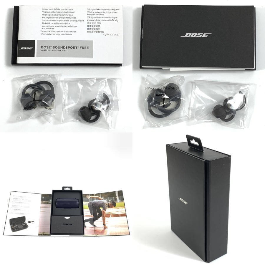 BOSE 423729 SOUNDSPORT FREE ボーズ ワイヤレスイヤホン　元箱/説明書/イヤーチップx2式付き◆現状品_画像9