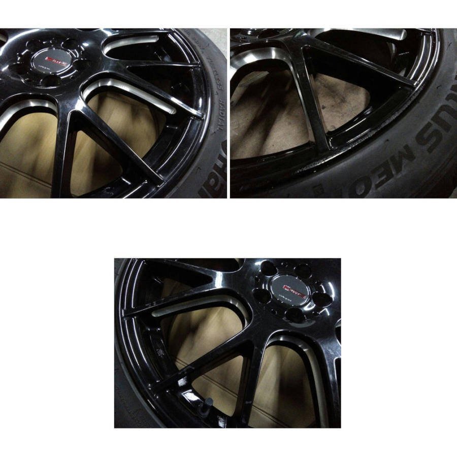 AmE CIRCLAR RM-7 ホイール&ラジアルタイヤ 18×7.5J PCD100 5穴 OFF+50○ジャンク品_画像8