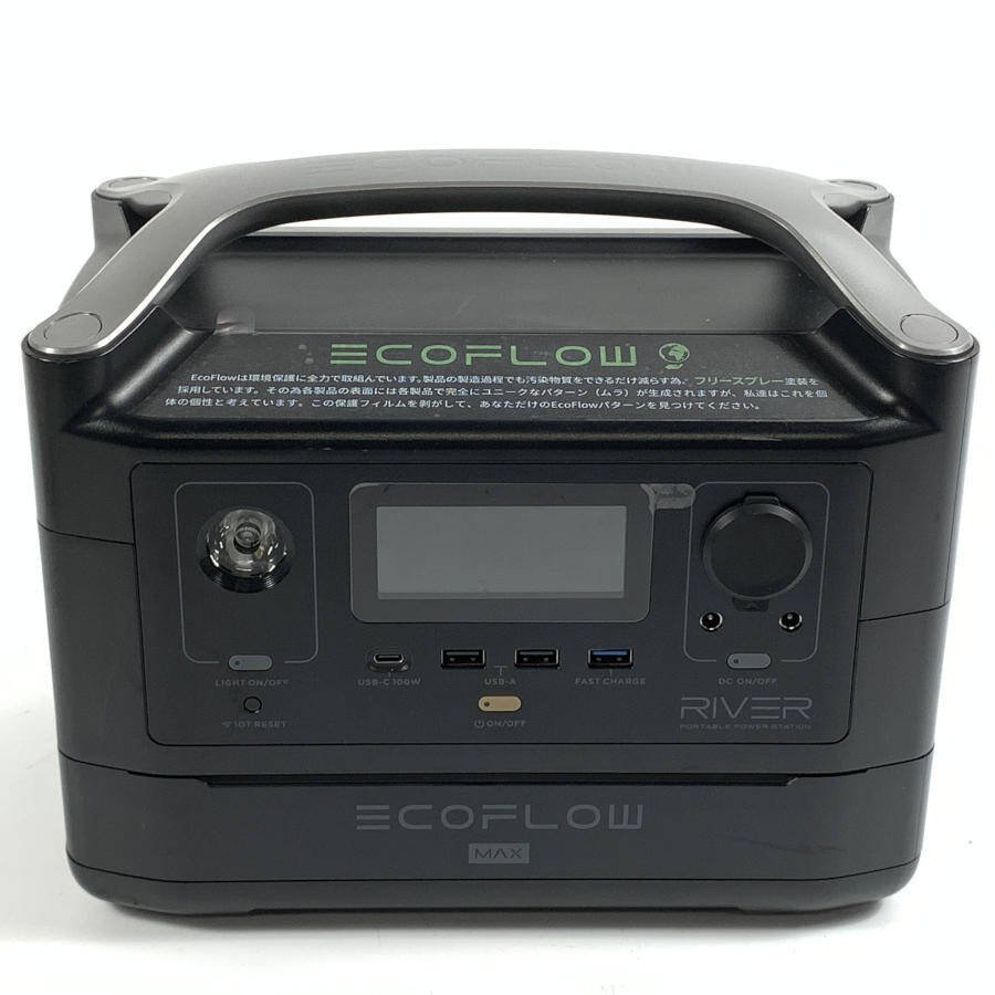 ECOFLOW RIVER600 MAX エコフロー ポータブル電源 [アウトドア/防災用品]＊ジャンク品_画像1