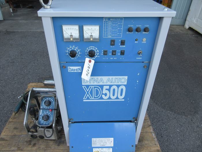 18074-1　半自動溶接機　CPXD-500　本体のみ（送給装置付き）※本体のみ再塗装　サイリスタ制御　ダイヘン_画像4