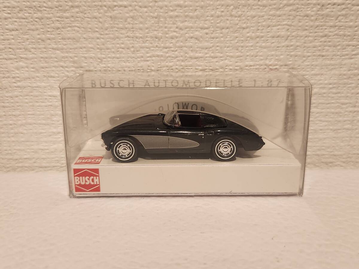 BUSCH 1/87 シボレー コルベット ブラック_画像1