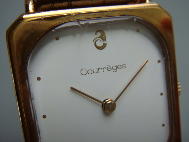 * Vintage Courreges 70s hand winding rare men's MADE IN FRANCE France evo -shu(FE) Movement installing Setagaya shipping pick up possible 