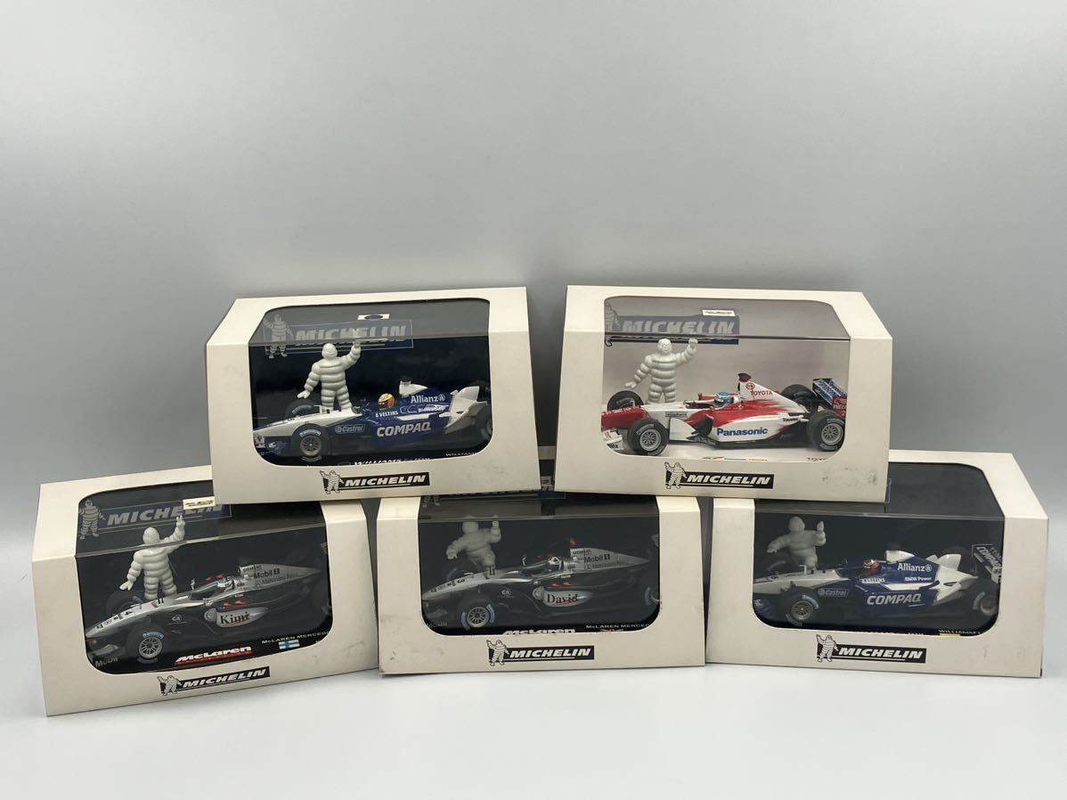 F1マシンコレクション Limited Edition リミテッドエディション　1/43 MINICHAMPS ミニチャンプス　ケース付　ミシュラン　全5点セット_画像2