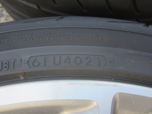 スカイライン　Ｖ３７　２４５／４０Ｒ１９　９８Ｗ　４本セット　ＡＤＶＡＮ　ＦＬＥＶＡ　ホイルキズ多数の為、オマケです_画像4