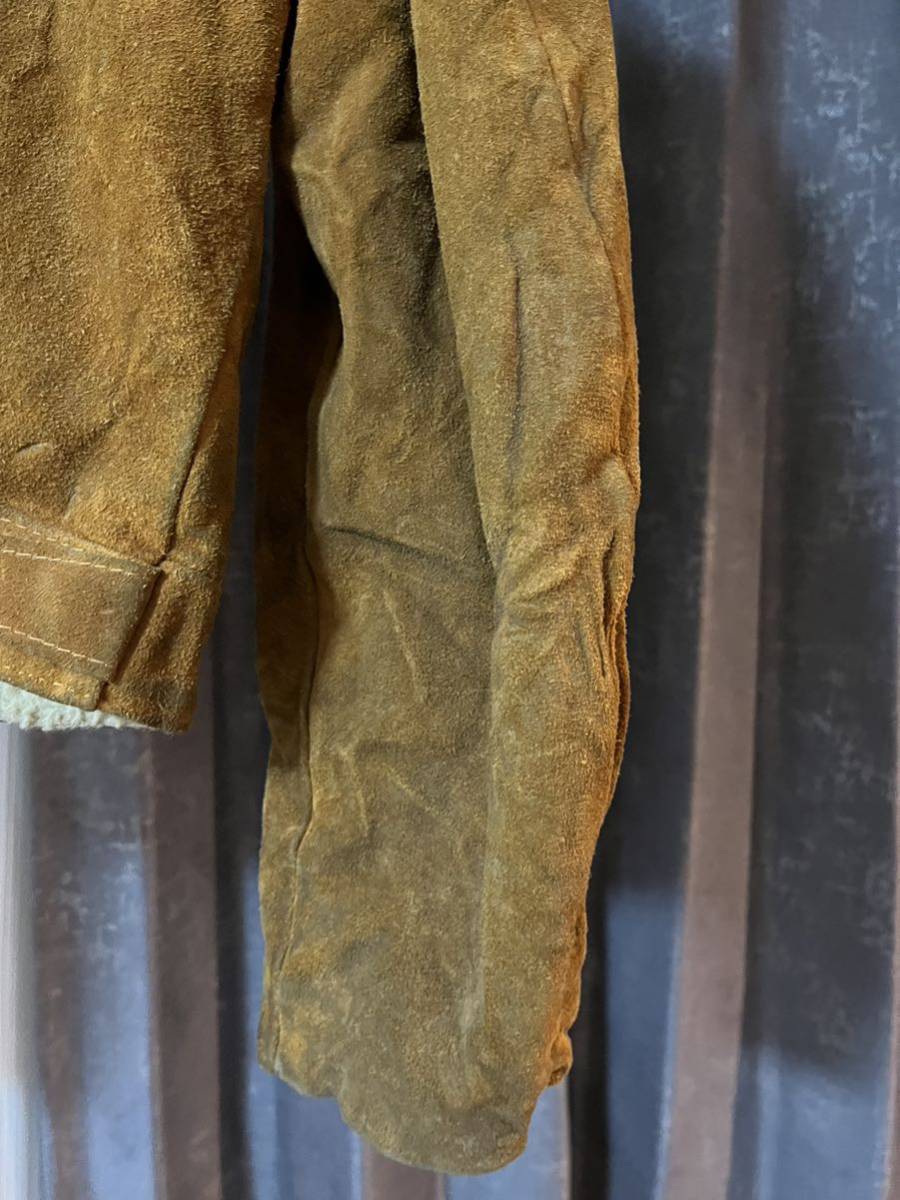 50s Levi's ショートホーン スエードジャケット ボア BIGE 50s Levi's ショートホーン スエードジャケット ボア BIGE