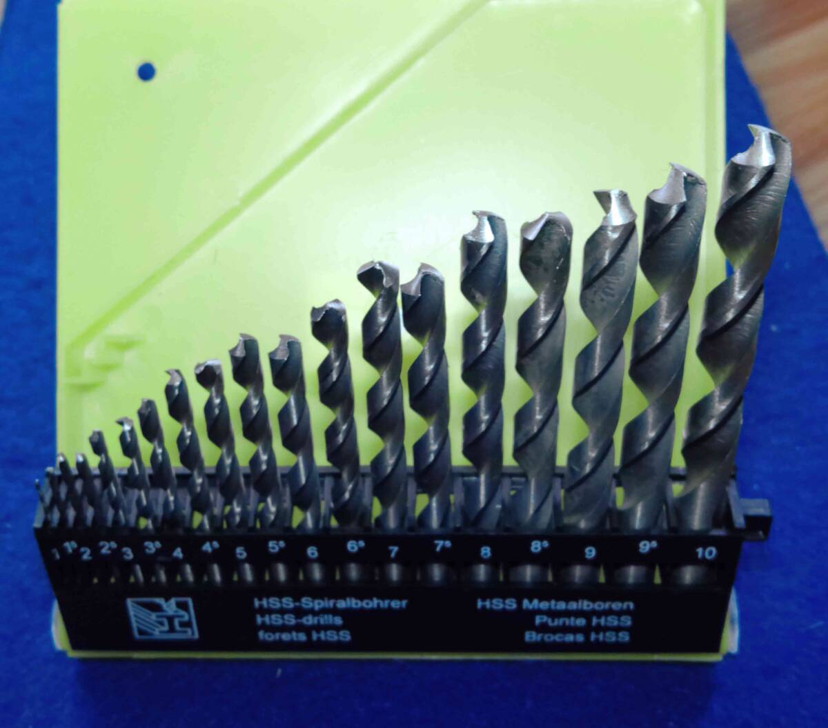 超硬質合金鋼ドリル刃セット：鉄製品全般用途(0.5㎜～10㎜まで19本)　※新品、未使用_画像5