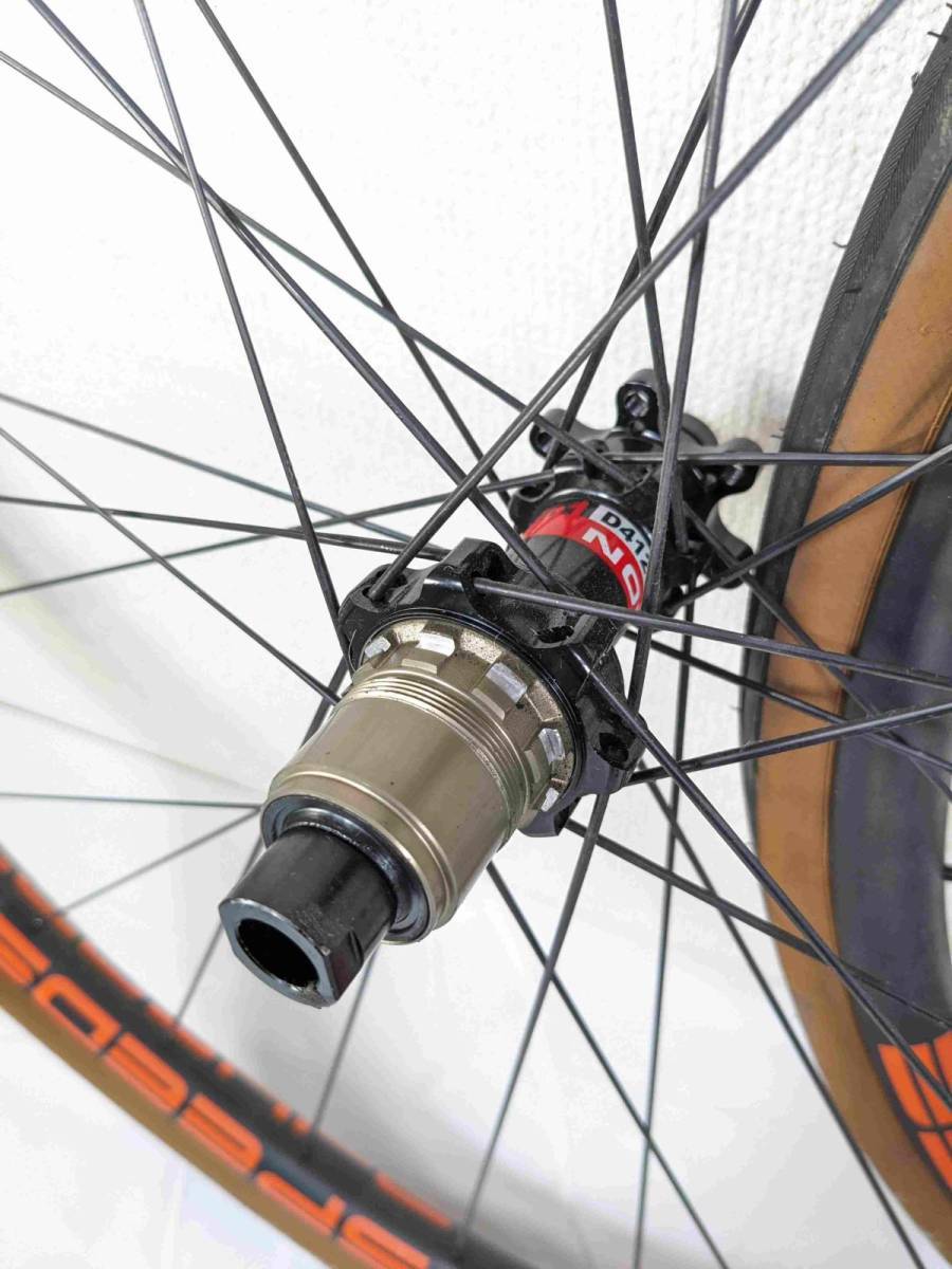 Carbon フックレスリム　Novatecハブ　Sram XDフリー　Panaracer GravelKing　32 Carbon ホイール HO240118AB_画像9