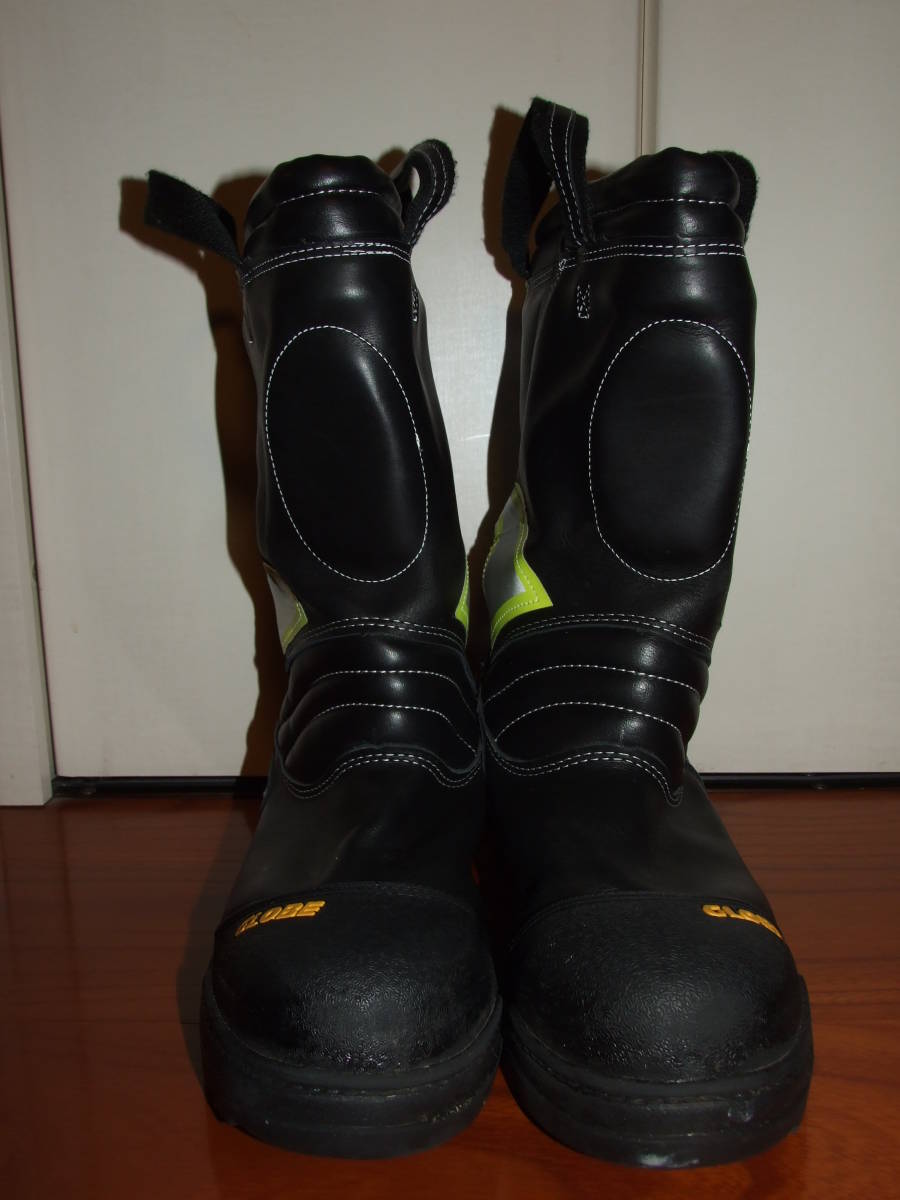 US FIREMANS BOOTS*GLOBE社*アメリカファイヤーマンブーツ*Vibramソール*size 11.5W*消防レスキューFDNYVibram箱付き_画像2