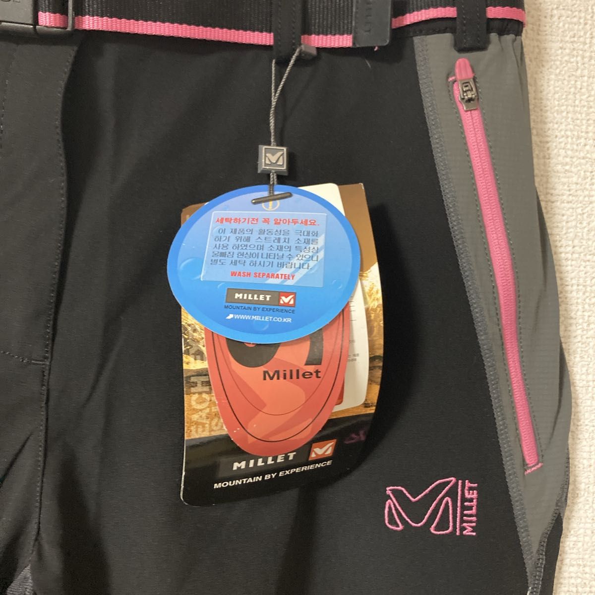 タグ付き新品　MILLET ミレー　トレッキングパンツ　登山　ベルト付