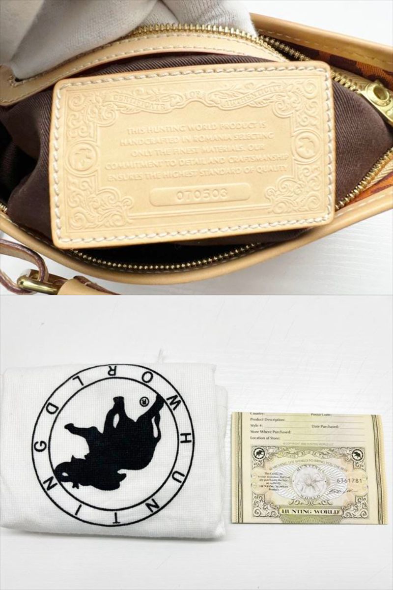美品 HUNTING WORLD ハンティングワールド サバンナ アニマル 美品 HUNTING WORLD ハンティングワールド サバンナ アニマル