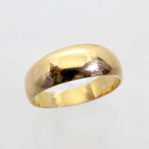 * б/у прекрасный товар *18 золотой 4.5g месяц поверхность кольца кольцо 12.5 номер 