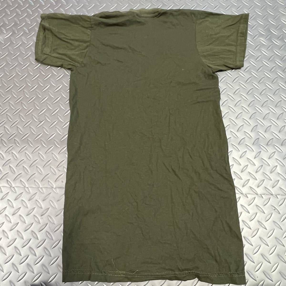 米軍放出品　沖縄　OD Tシャツ　おしゃれ　XSMALL 子供　女性　(INV J35)_画像2