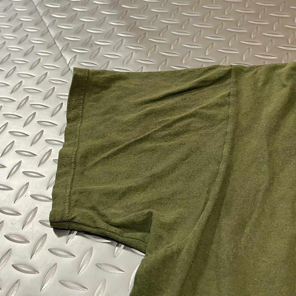 米軍放出品 Tシャツ　SOFFE サバゲー　ランニング スポーツ　　吸収性抜群　OD LARGE (INV S13)_画像5