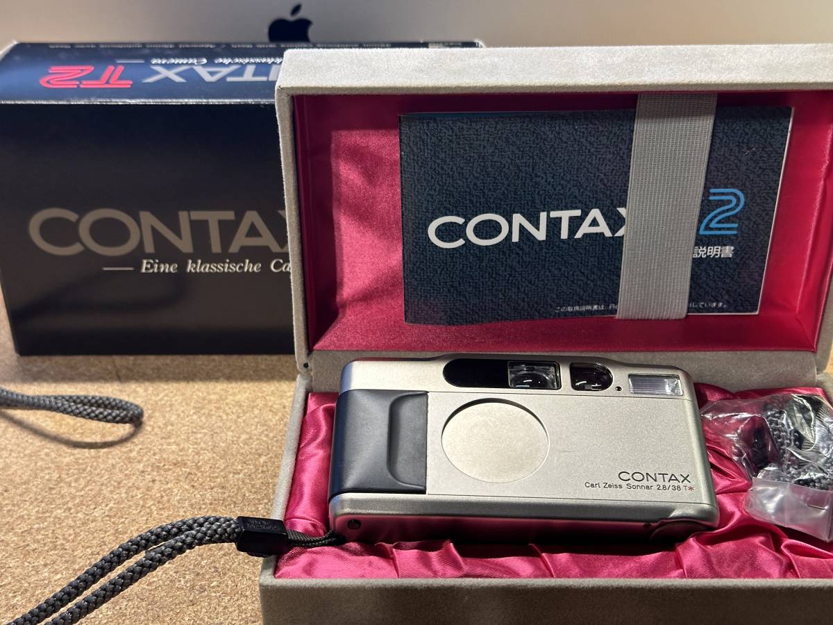 CONTAX T2　付属品（プライスカード以外）全てあり　傷少ない可動品です！_画像1