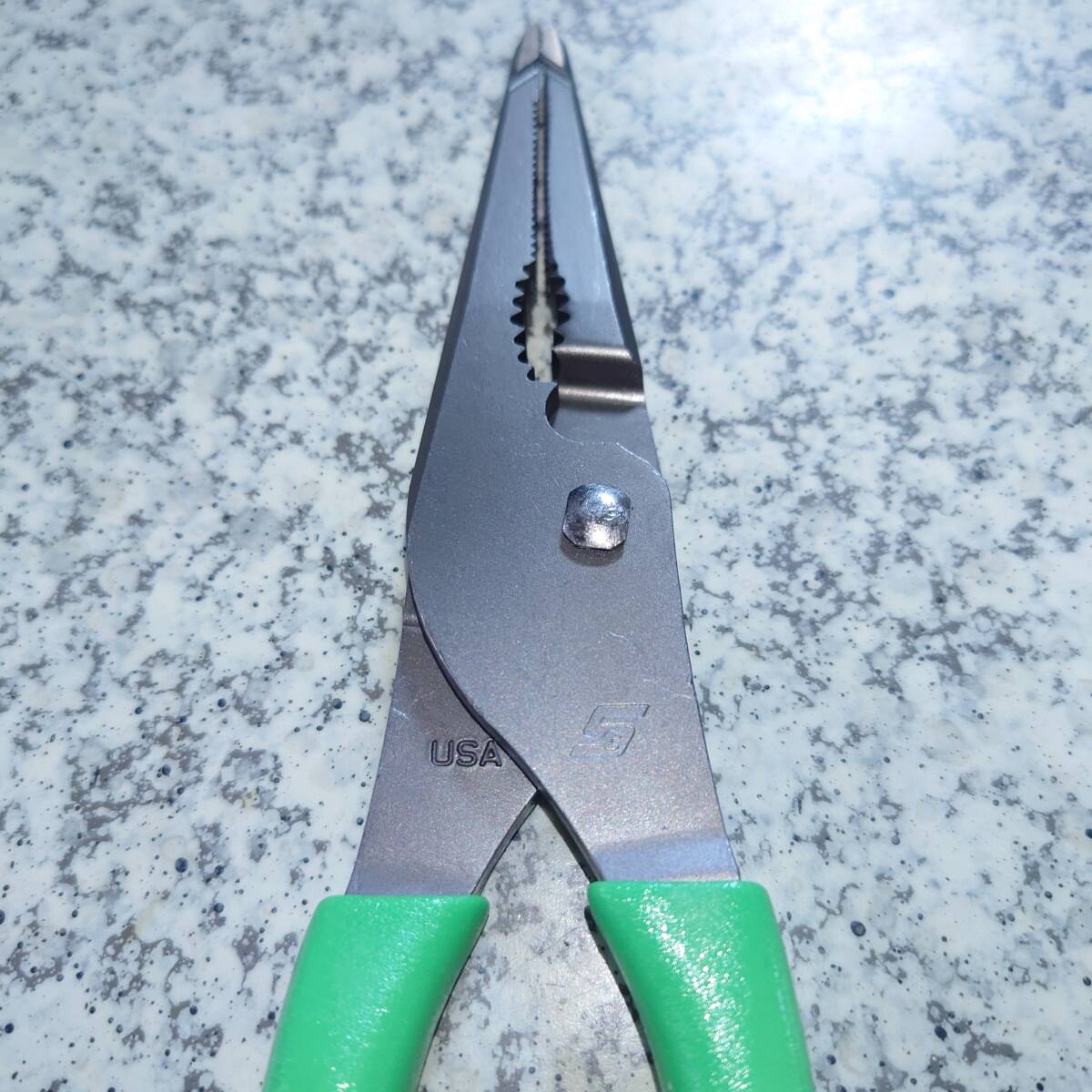 Snap-on スナップオン ロングノーズ スリップジョイントプライヤー LN47ACFG (Green)新品未使用_画像6