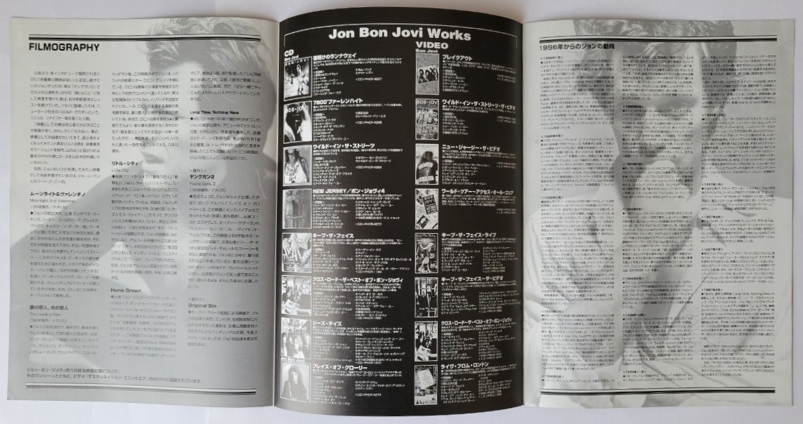 BON JOVI CD2枚 チラシ DESTINATION ANYWHERE GREATEST HITS ジョン・ボン・ジョヴィ ULTIMATE COLLECTION FLYER MIDNIGHT IN CHELSEA JON_画像5