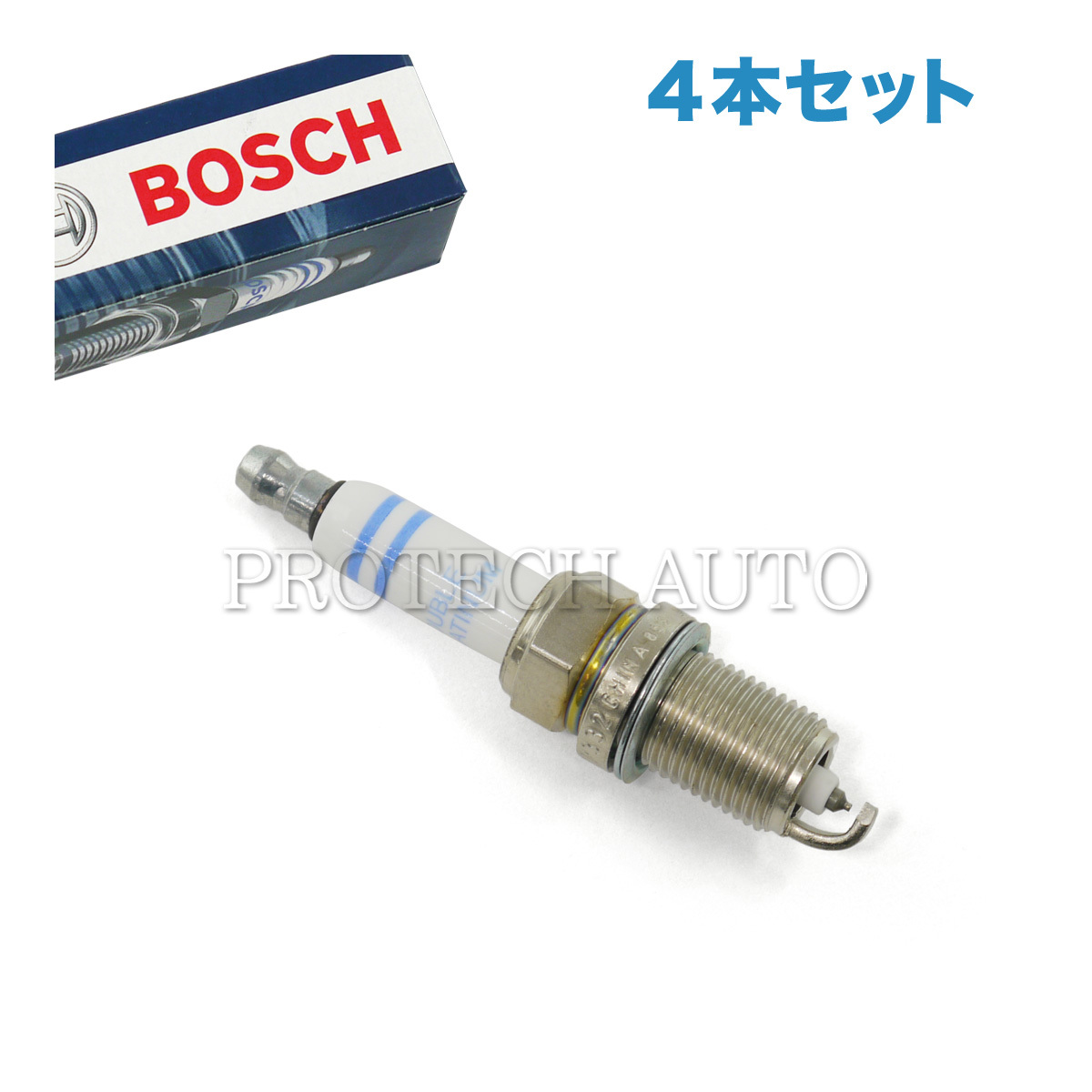 BOSCH製 BMW 1シリーズ E87 E88 118i 120i スパークプラグ 4本 N46 N46N エンジン用 12122158252 12120032134 12120032135_画像1