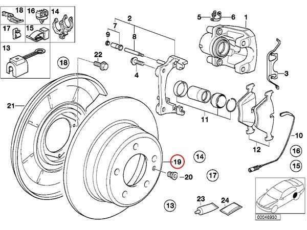 Brembo製 BMW Z3/E36 Mロードスター リア/リヤ ブレーキローター 左右セット 34212227177 34212227178_画像2