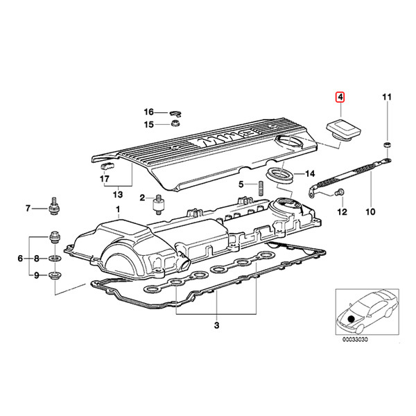 全国送料200円 BMW X3/E83 X5/E53 E70 2.5i 3.0i 4.4i 4.6is 4.8is 4.8i/xDrive48i エンジンオイルキャップ 11121743294 11121747157_画像2