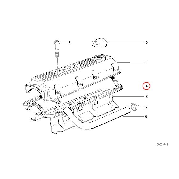 [訳有り] BMW 3シリーズ E36 E30 318i シリンダーヘッドカバーガスケット/タペットカバーパッキン M40 エンジン 11121727726 11121715181_画像2