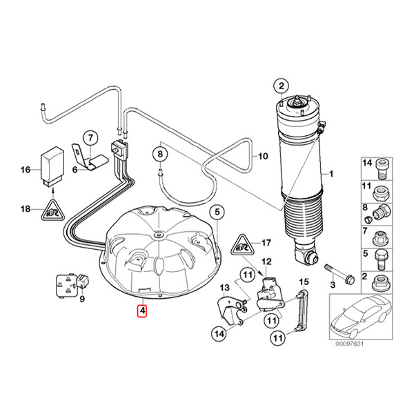 BMW E65 E66 735i 740i 745i 750i 745Li 750Li 760Li エアサスコンプレッサー/エアサスポンプ 37226787616_画像2