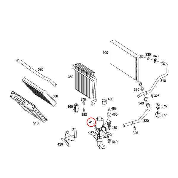 純正OEM BOSCH製 ベンツ R129 SL600 ヒーターバルブ/ウォーターバルブ 0018300684_画像3