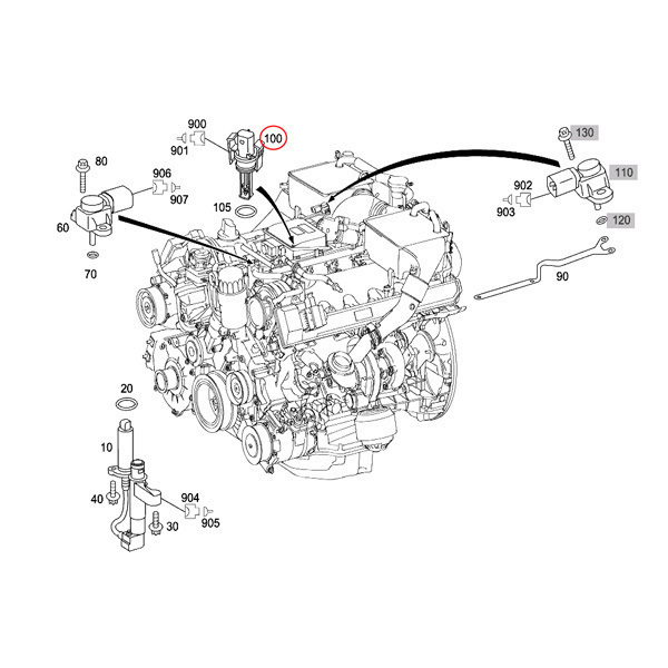 送料200円 FACET ベンツ C209 A209 W163 W164 W166 CLK200 CLK63 ML270CDI ML350 ML63 吸気温度センサー 0005422818 6511530028 0061538028_画像4