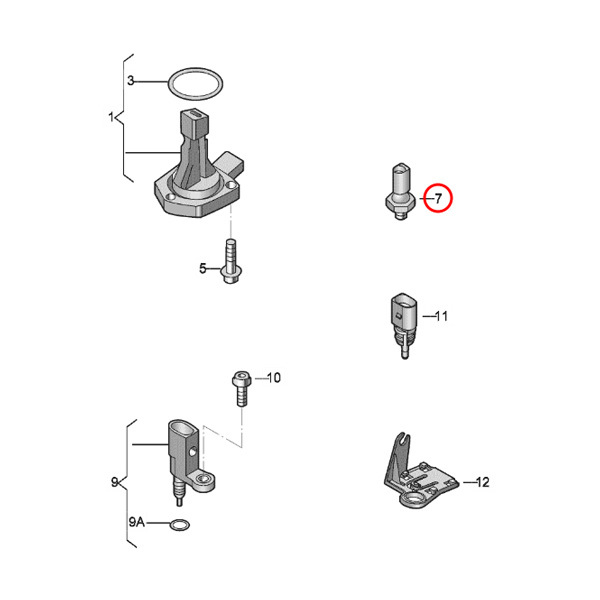 FACET製 VW シロッコ 137/138 シャラン 7M 7N ティグアン 5N AD/AX/BW/BJ トゥアレグ 7L CR オイルプレッシャースイッチ 038919081D_画像2