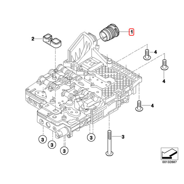 febi bilstein製 BMW E90 E91 E92 E93 320i 323i 325i 330i 330xi 335i ATカプラー 24347588725 24340405194 24347519357 24111571235_画像2