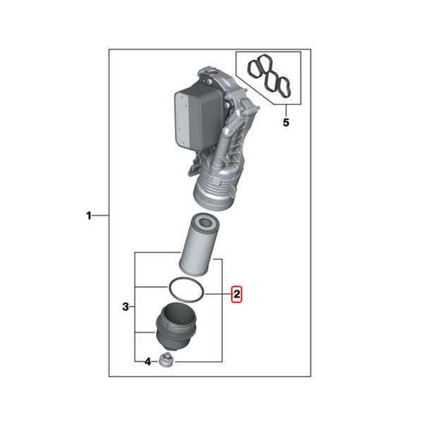 febi bilstein製 BMW X1/F48 X2/F39 sDrive18i xDrive18d xDrive20d エンジンオイルフィルター/エンジンオイルエレメント 11428593186_画像2