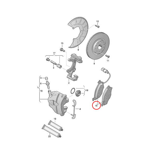 MEYLE製 AUDI Q5 8R フロント ブレーキパッド センサー付 8K0698151 8K0698151B 8K0698151D 8K0698151E 8K0698151G 8K0698151H 8K0698151J_画像2