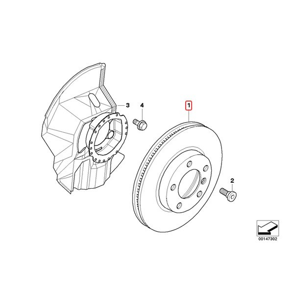 MEYLE製 BMW Z4/E85 2.2i 2.5i フロント ブレーキローター 左右 プラチナム仕様 34116855153 34116864060 34111160981 34116794301_画像2