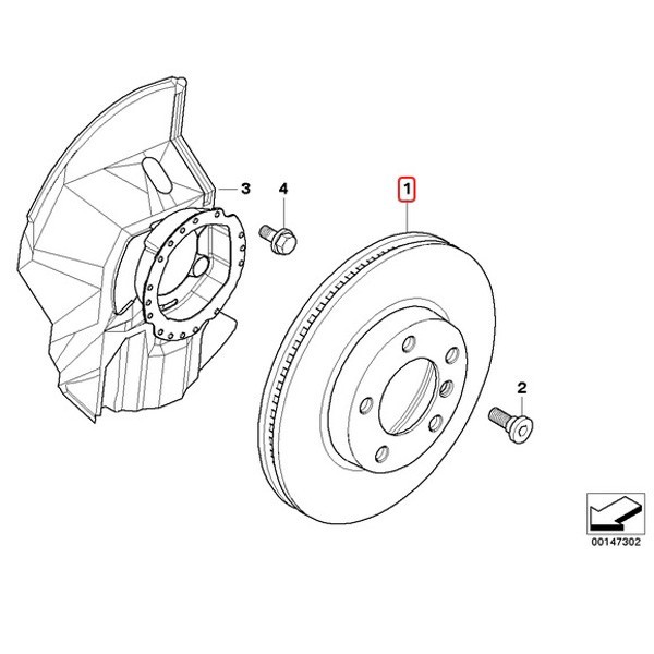 マイレ製 BMW E46 セダン 325i 330i 330xi フロント ブレーキディスク 左右 防錆 プラチナム仕様 34101166071 34116855156 34116864047_画像2