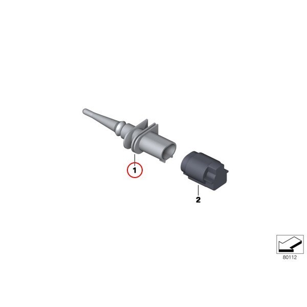 全国送料200円 BMW F13 F12 F06 E63 E64 外気温度センサー/エアテンプセンサー 65816936953 65816905133 640i 650i 630i 645Ci M6 645Ci M6_画像2