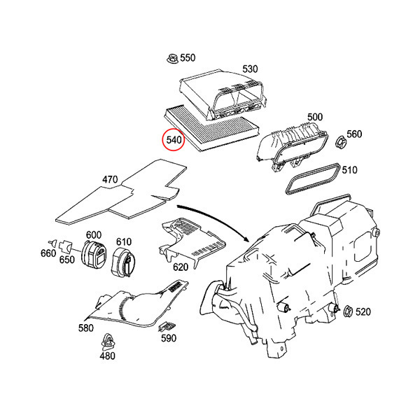 [優良品]ベンツ W219 CLS350 CLS500 CLS550 CLS55AMG CLS63AMG ACフィルター/エアコンフィルター 活性炭入り 2118300218 2118300018_画像2