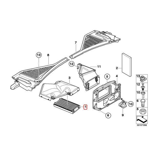 BMW X5/F85 X6/F86 X5M X6M ACフィルター/エアコンフィルター 活性炭入り 2枚セット 64119248294 64316945586 64316945585_画像2