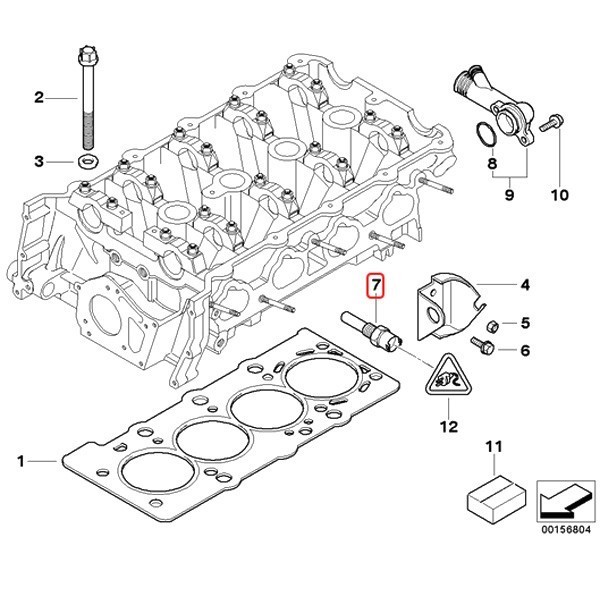 全国送料200円 URO製 BMW 8シリーズ E31 水温センサー/テンプセンサー/ダブルテンプスイッチ エンジン側用 13621703993 840Ci_画像6